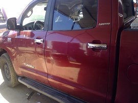 2007 TOYOTA TUNDRA, BURGUNDY, LIMITED MODEL, CREW CAB, 5.7L, AT, 4WD. Z26407
